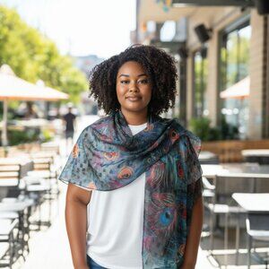 Collectioneighteen Peacock scarf